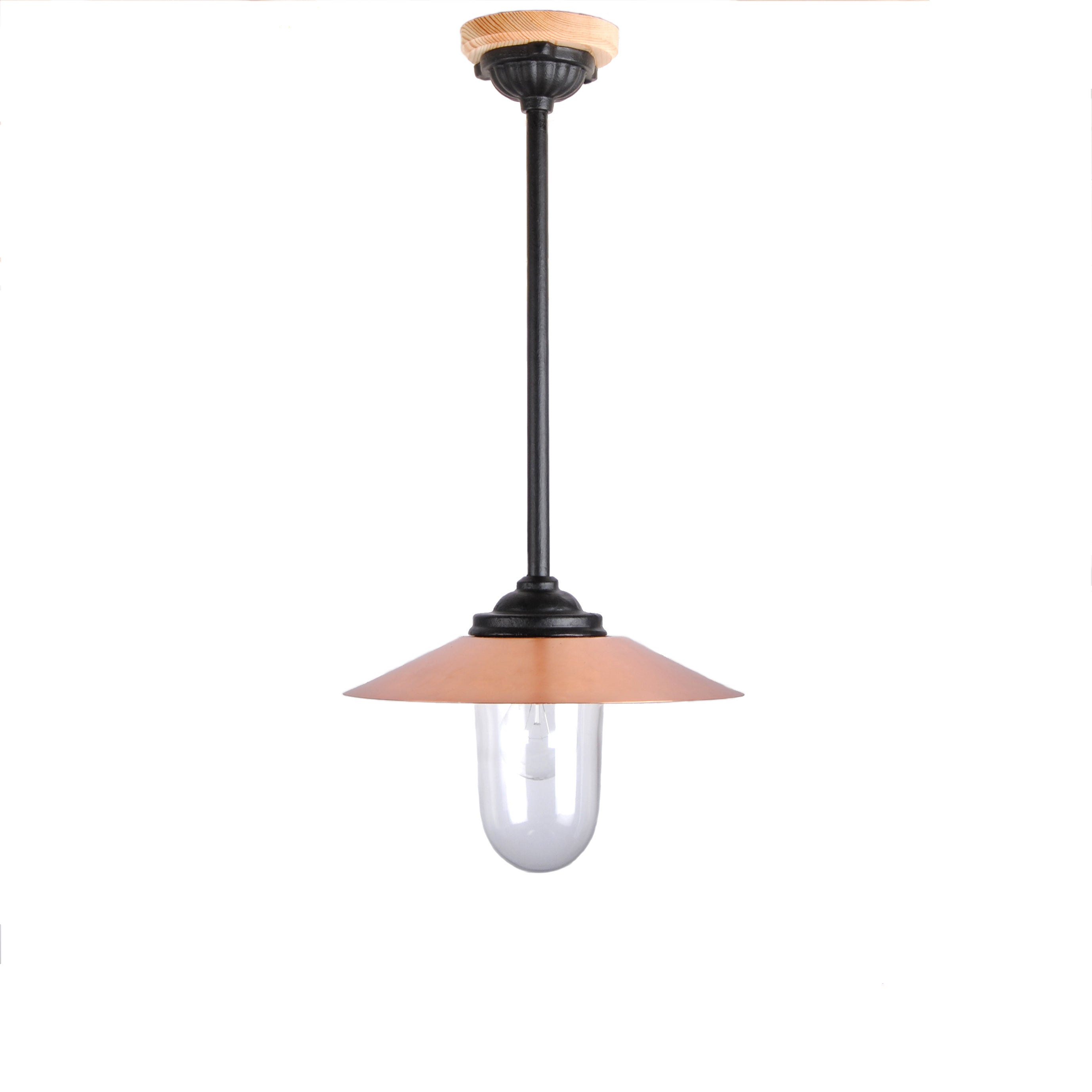 Stalllampe hängende 62 cm Kupfer