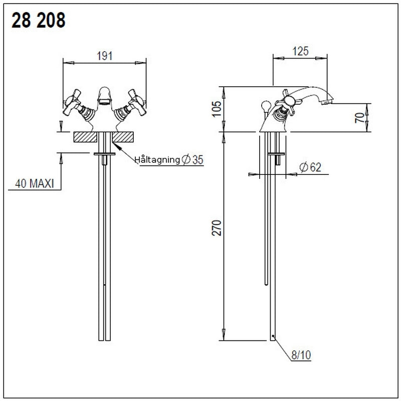 Tvättställsblandare Coventry 28.208
