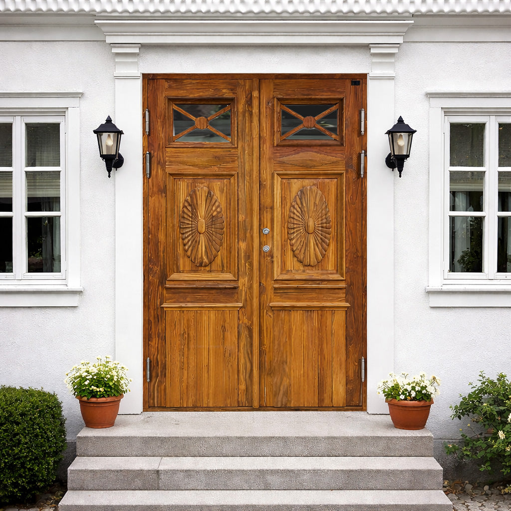 Vitaby pardörr teak 1280x2080 mm