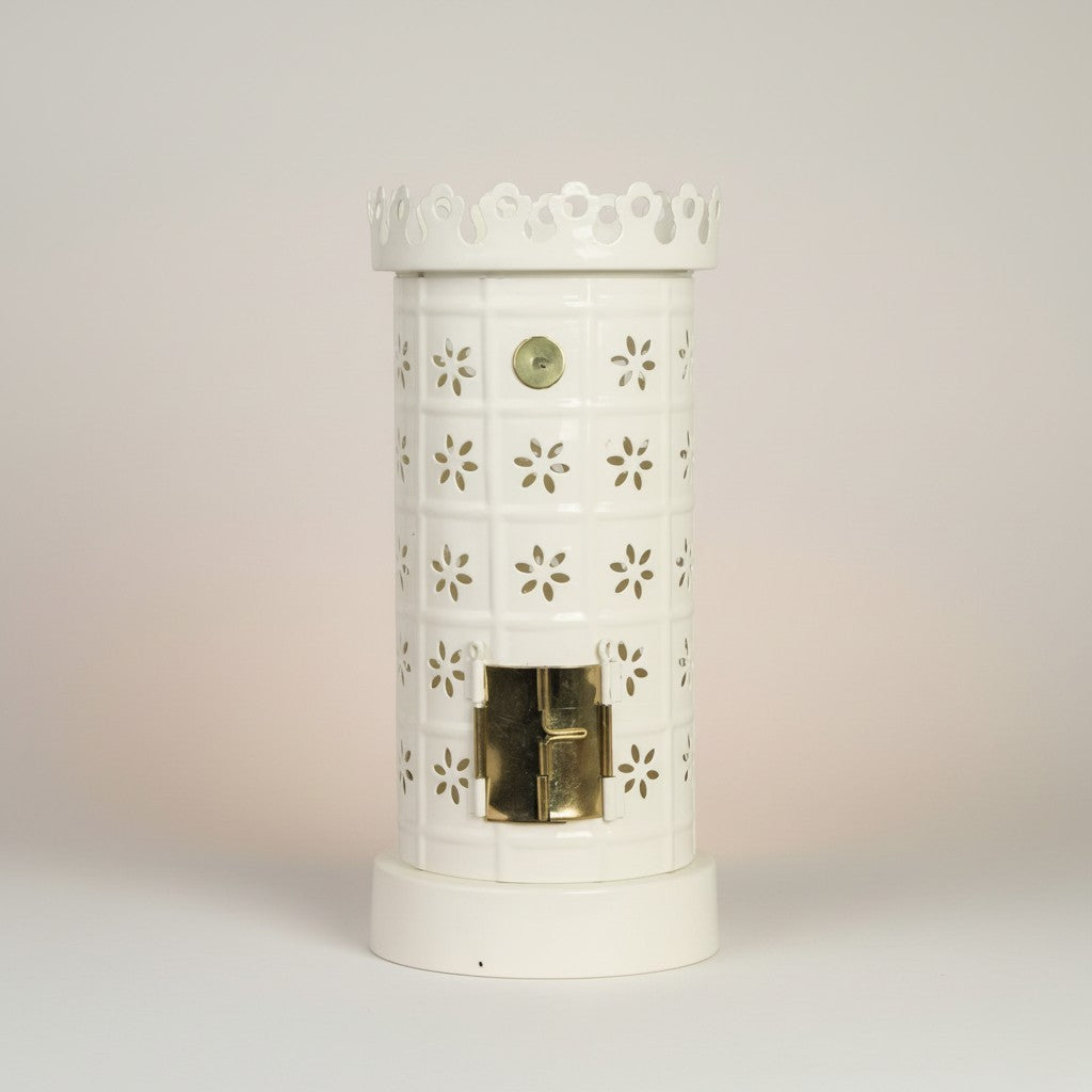 Värmeljushållare Kakelugn Vit