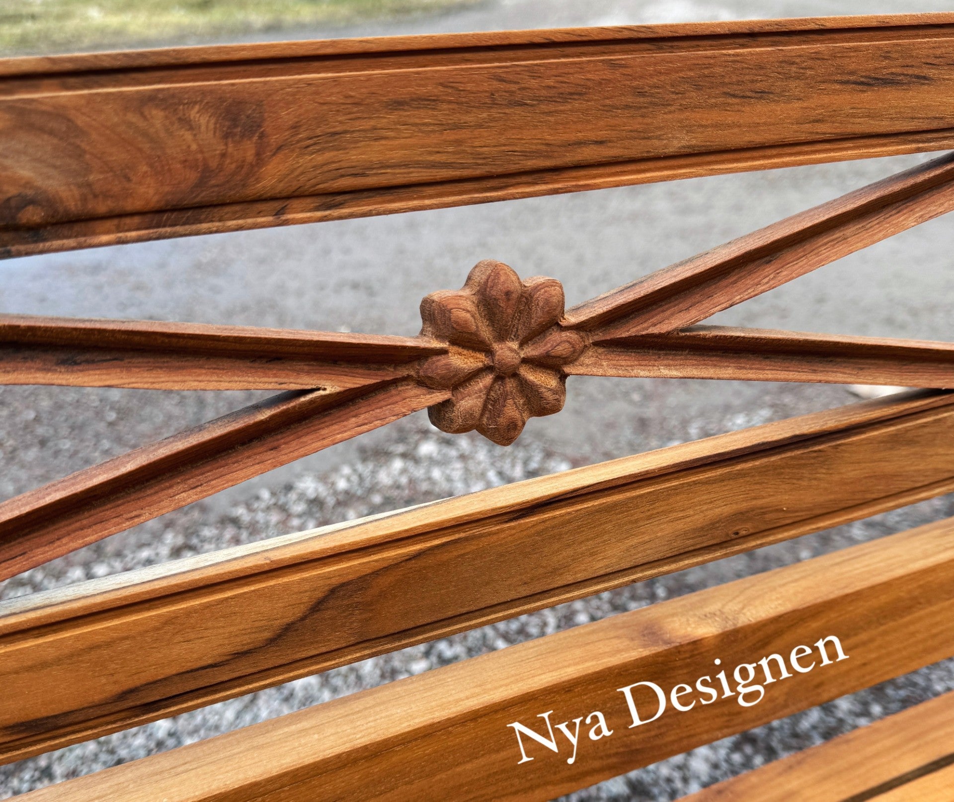 Vintage trädgårdssoffa teak Karin