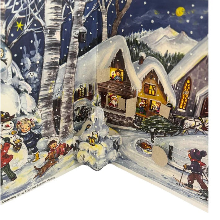 Adventskalender snöfall