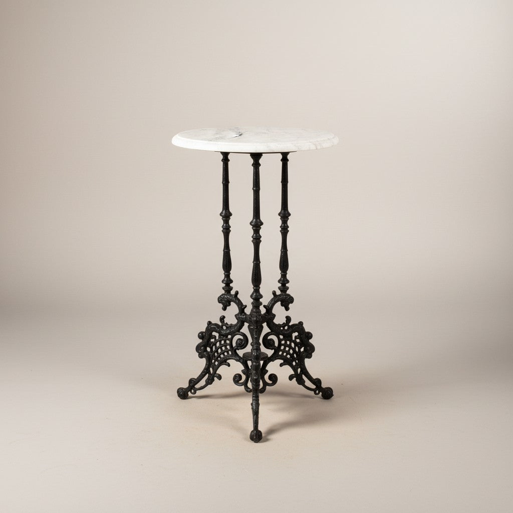 Cafébord Arild runt med marmorskiva Ø 400 mm