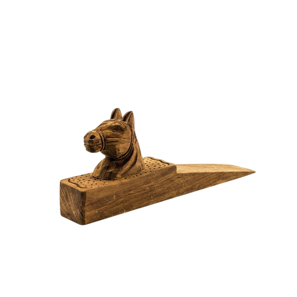 Dörrstopp i oljad teak häst