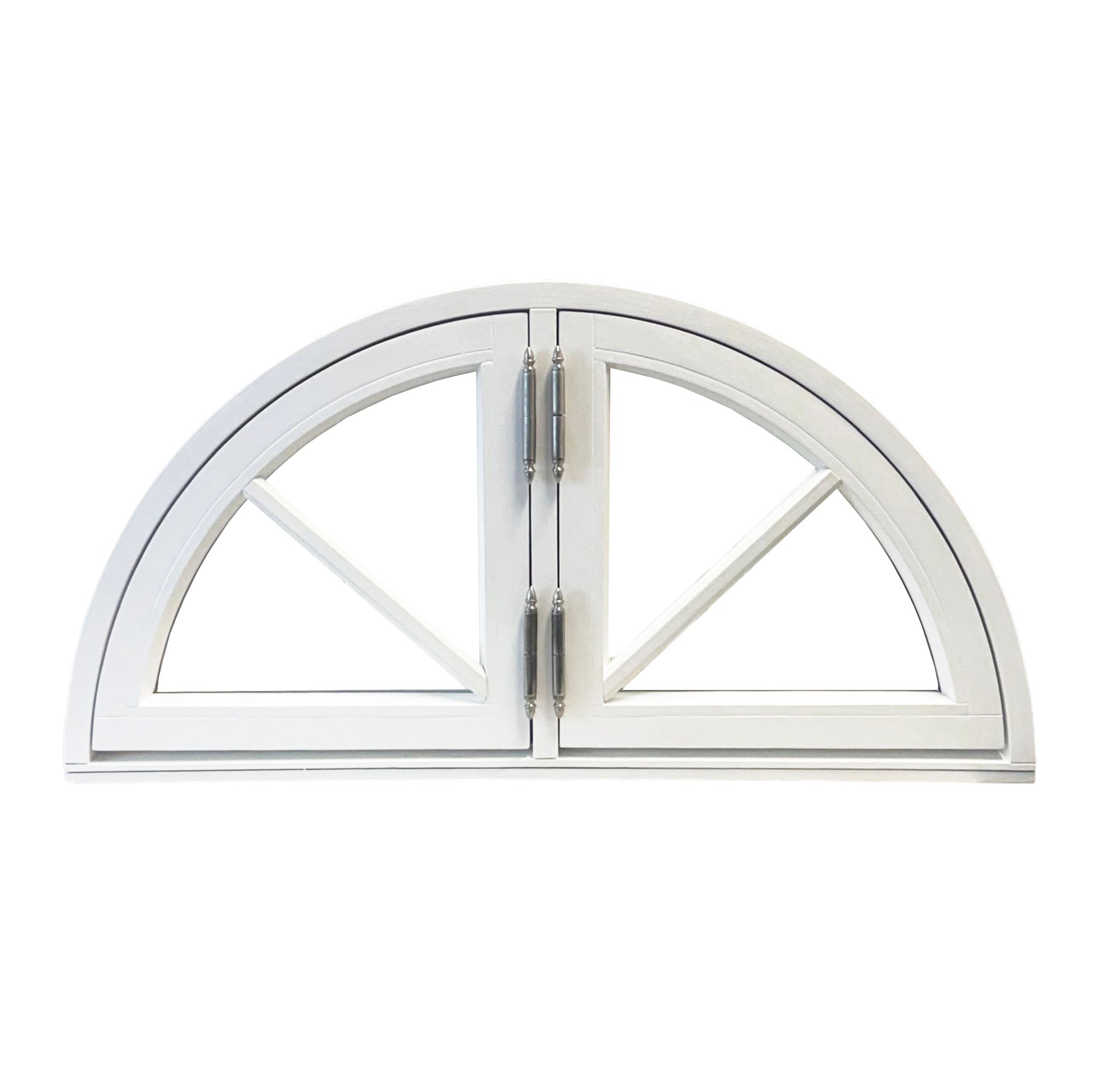 Halvmånefönster vitt 1000x500 öppningsbart isolerglas