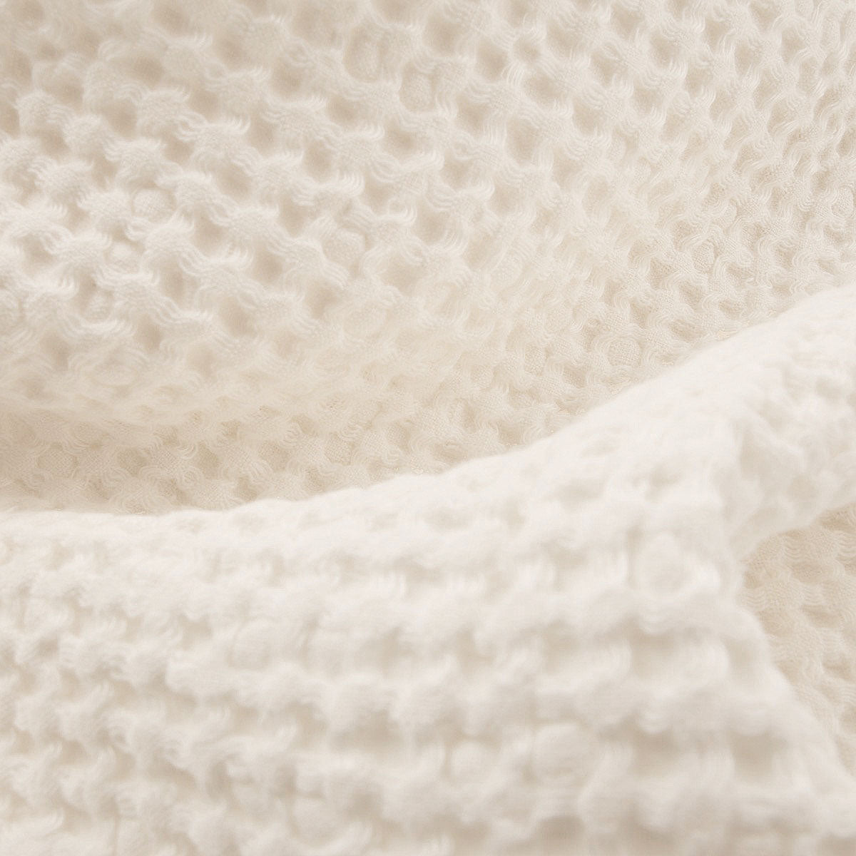 Vaffelbadehåndklæde Sandhammaren naturhvid 100x140 cm