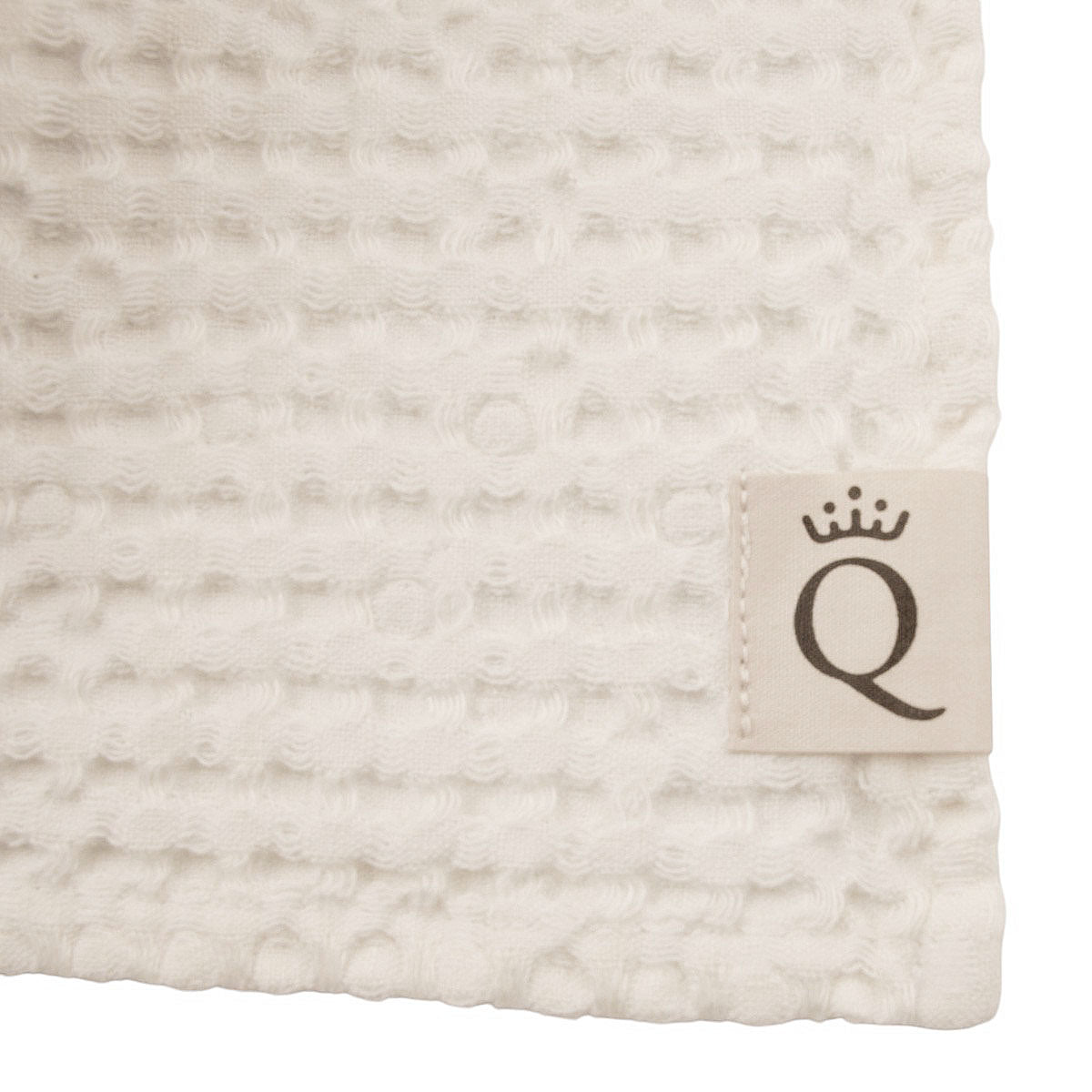 Vaffelbadehåndklæde Sandhammaren naturhvid 100x140 cm