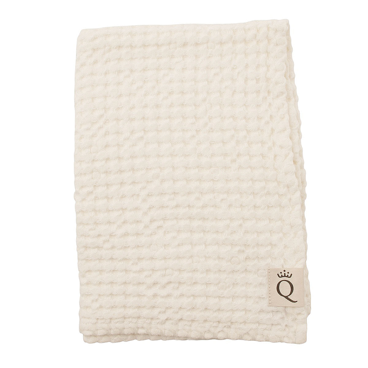 Våfflad handduk Sandhammaren naturvit 50x70 cm