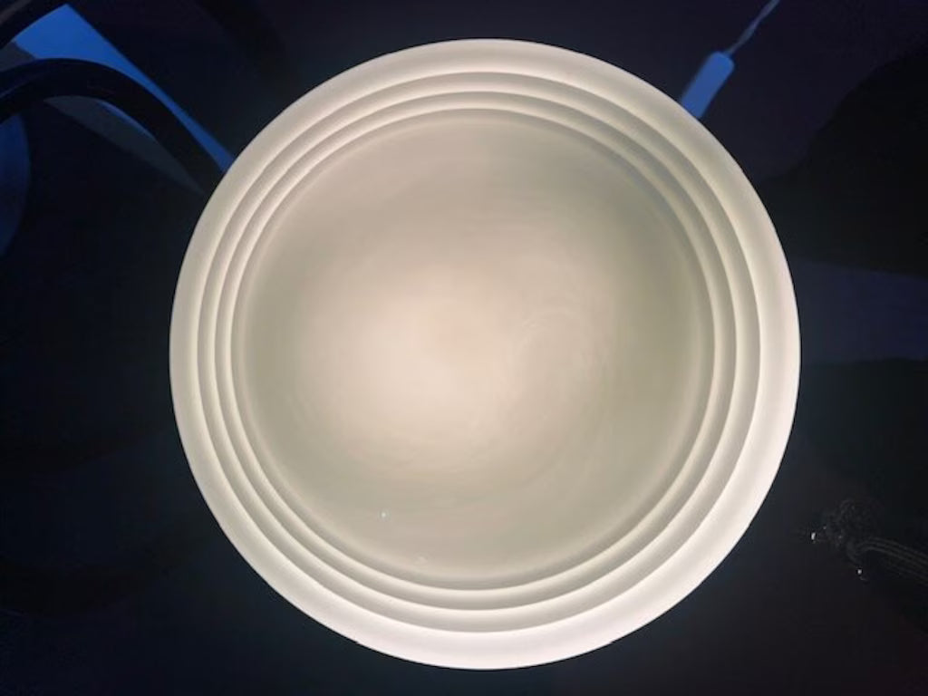 Badrumslampa Tak Hulda Nickel/Opal Vit