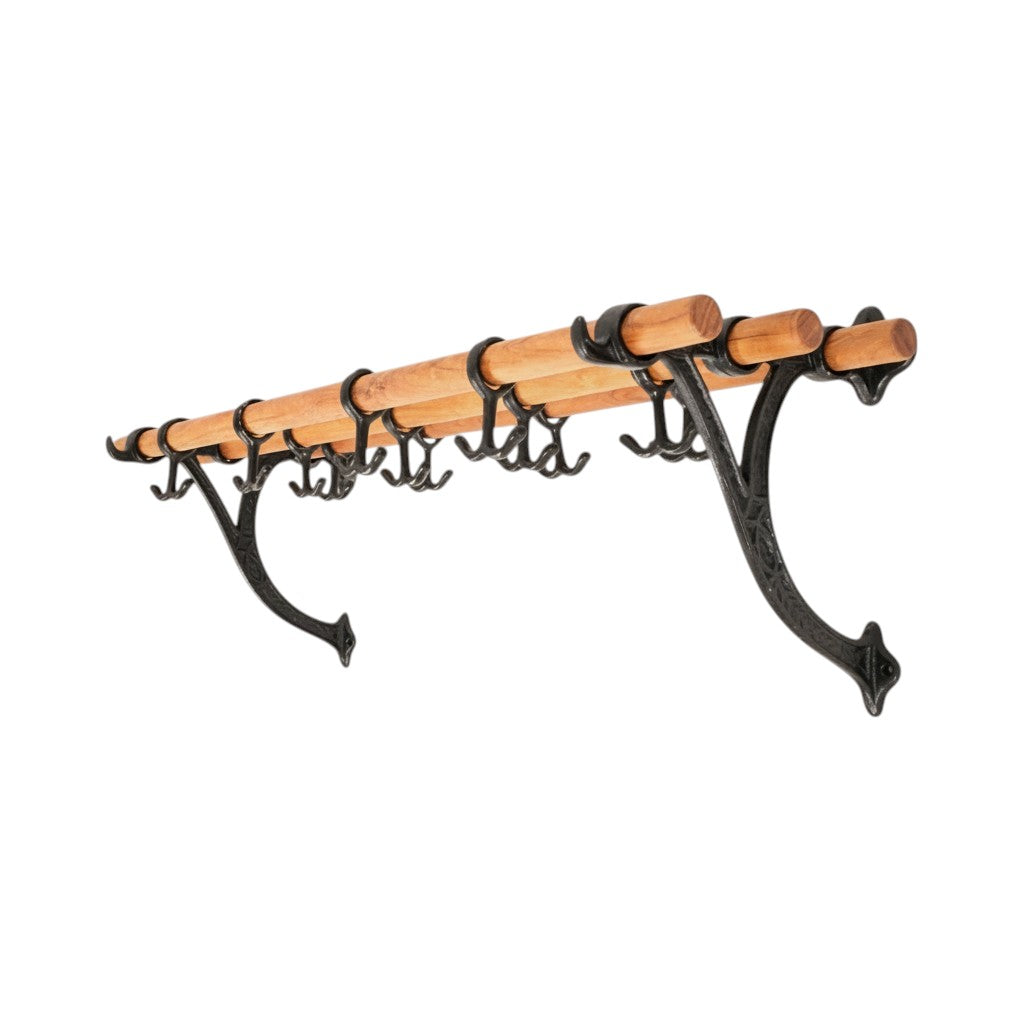 Hatthylla Sekelskifte i trä & gjutjärn