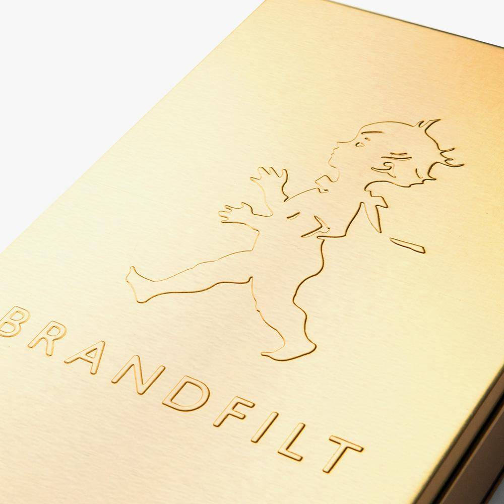 Solstickan brandfilt guld