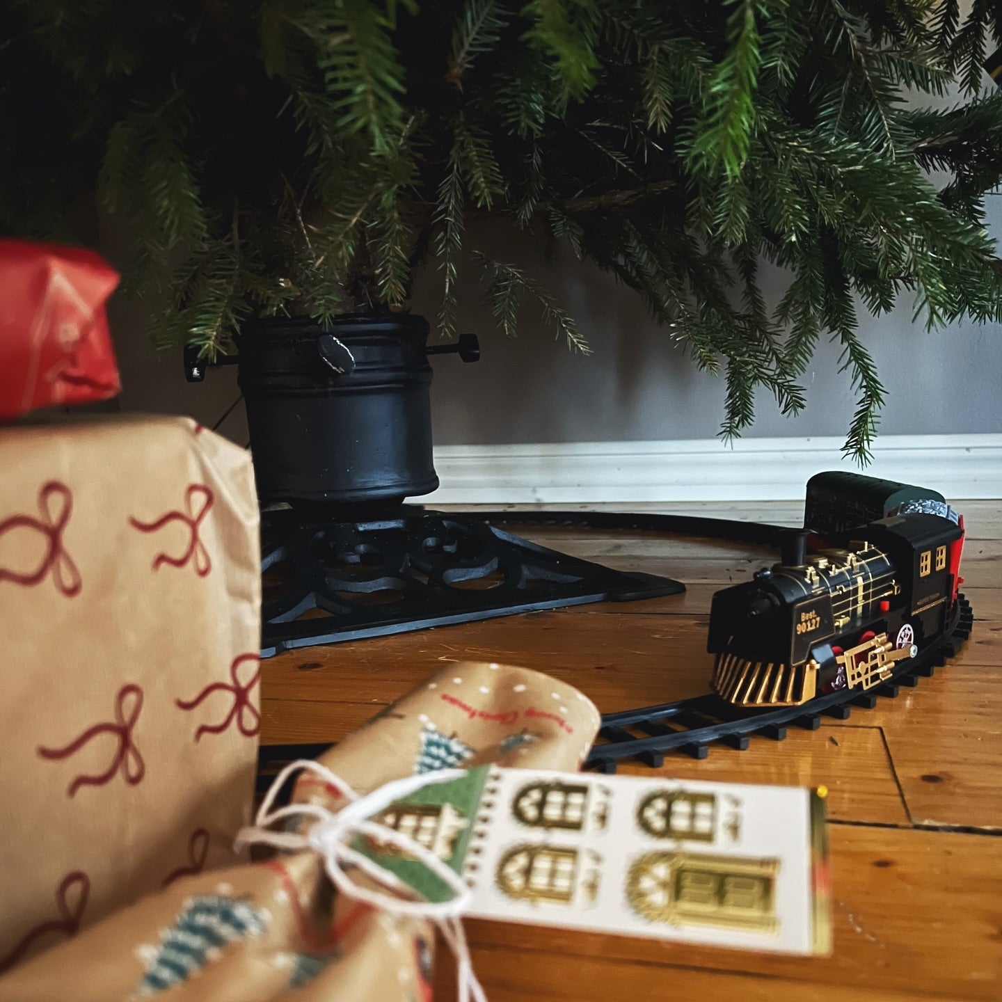 Julgransfot Eva svart