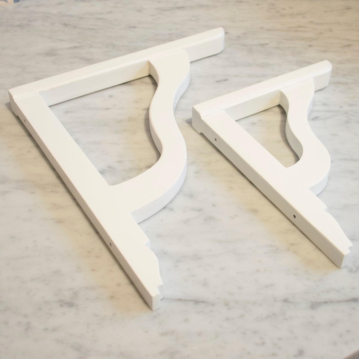 Konsol vit i trä stor