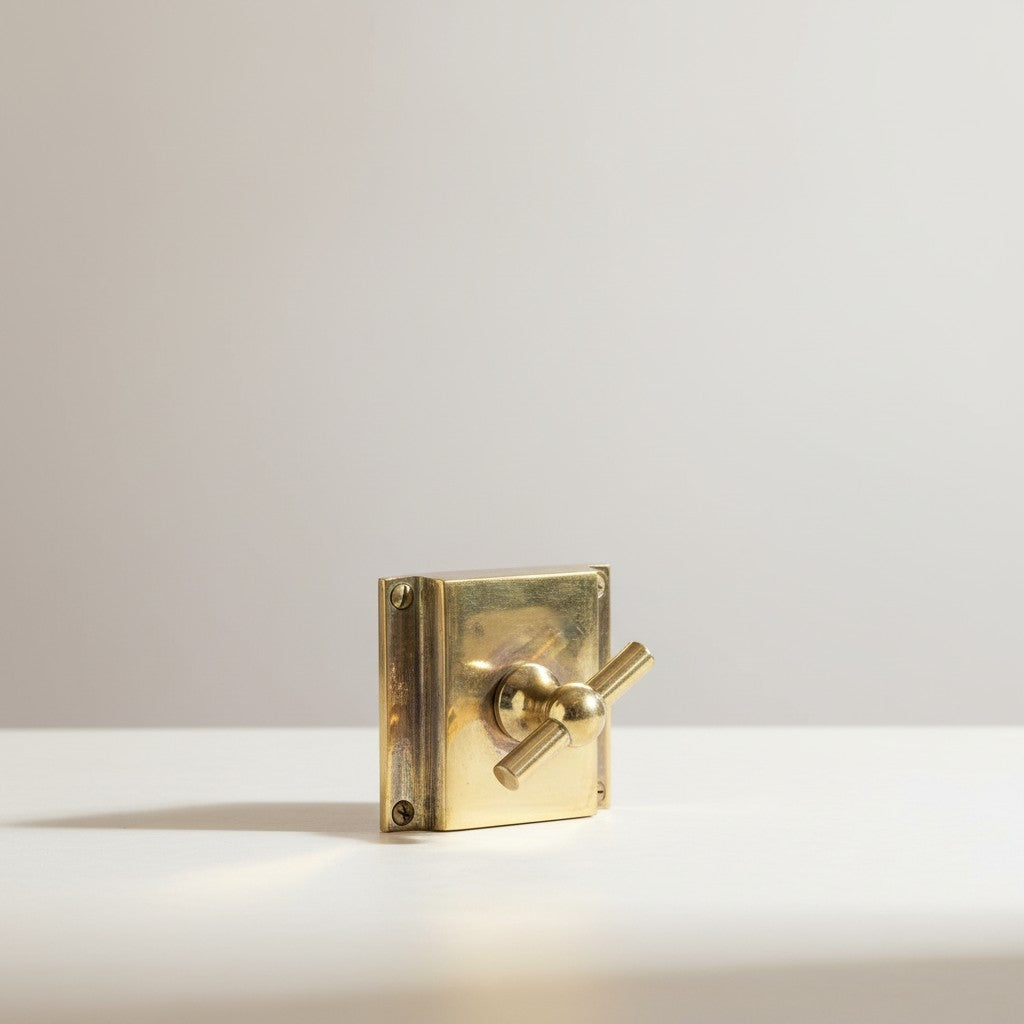 Toalettlås Mässing