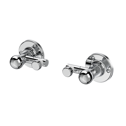 Burlington spegel bågformad 75x55cm med väggfästen