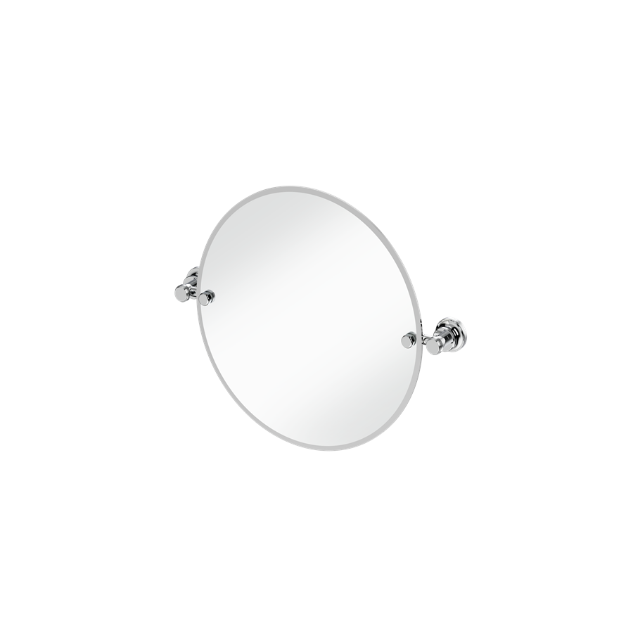 Burlington spegel rund 40cm med väggfästen