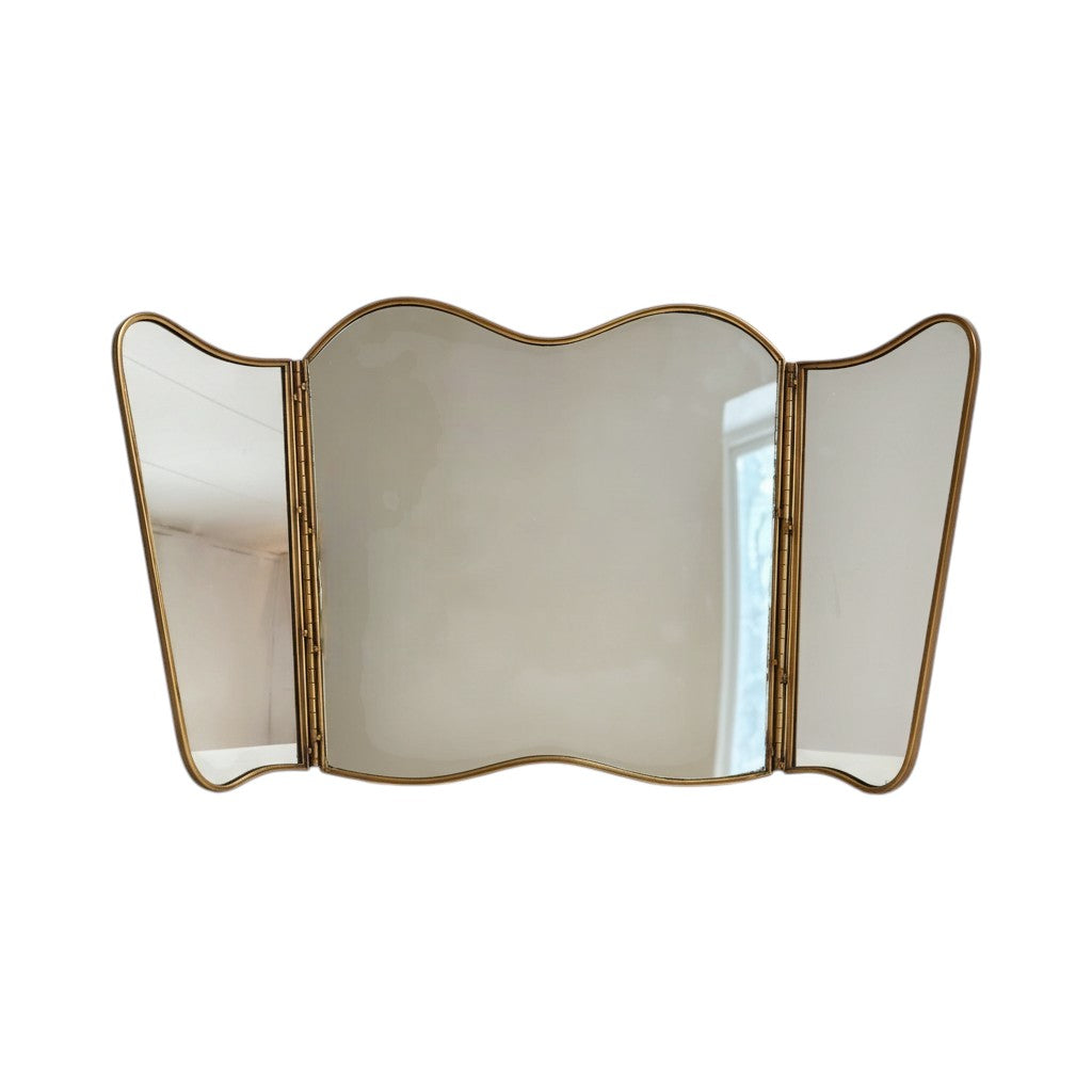 Spegel Jonna 3-delad Antik Mässing