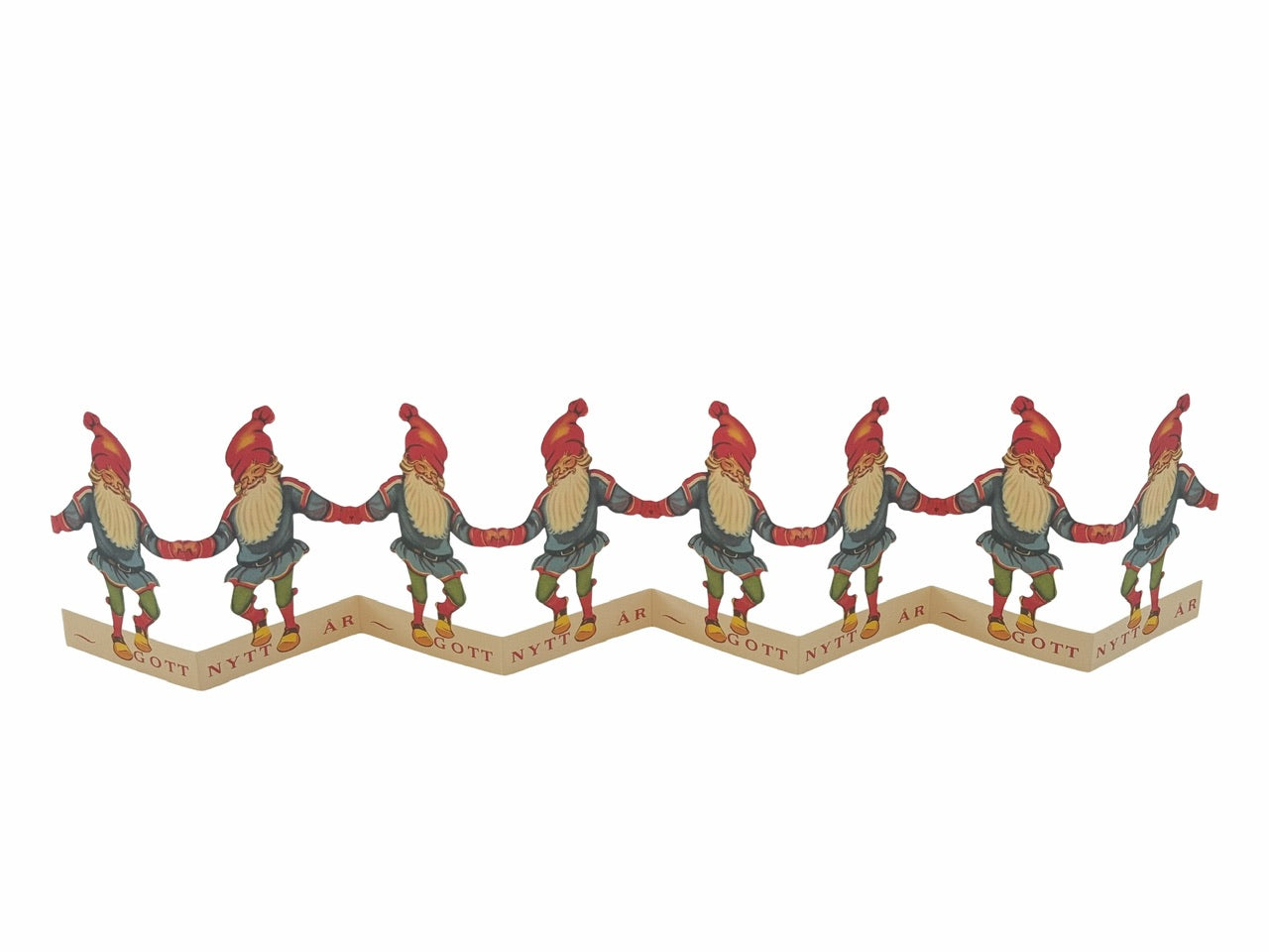 Papierlinie Weihnachtsmann Frohe Weihnachten