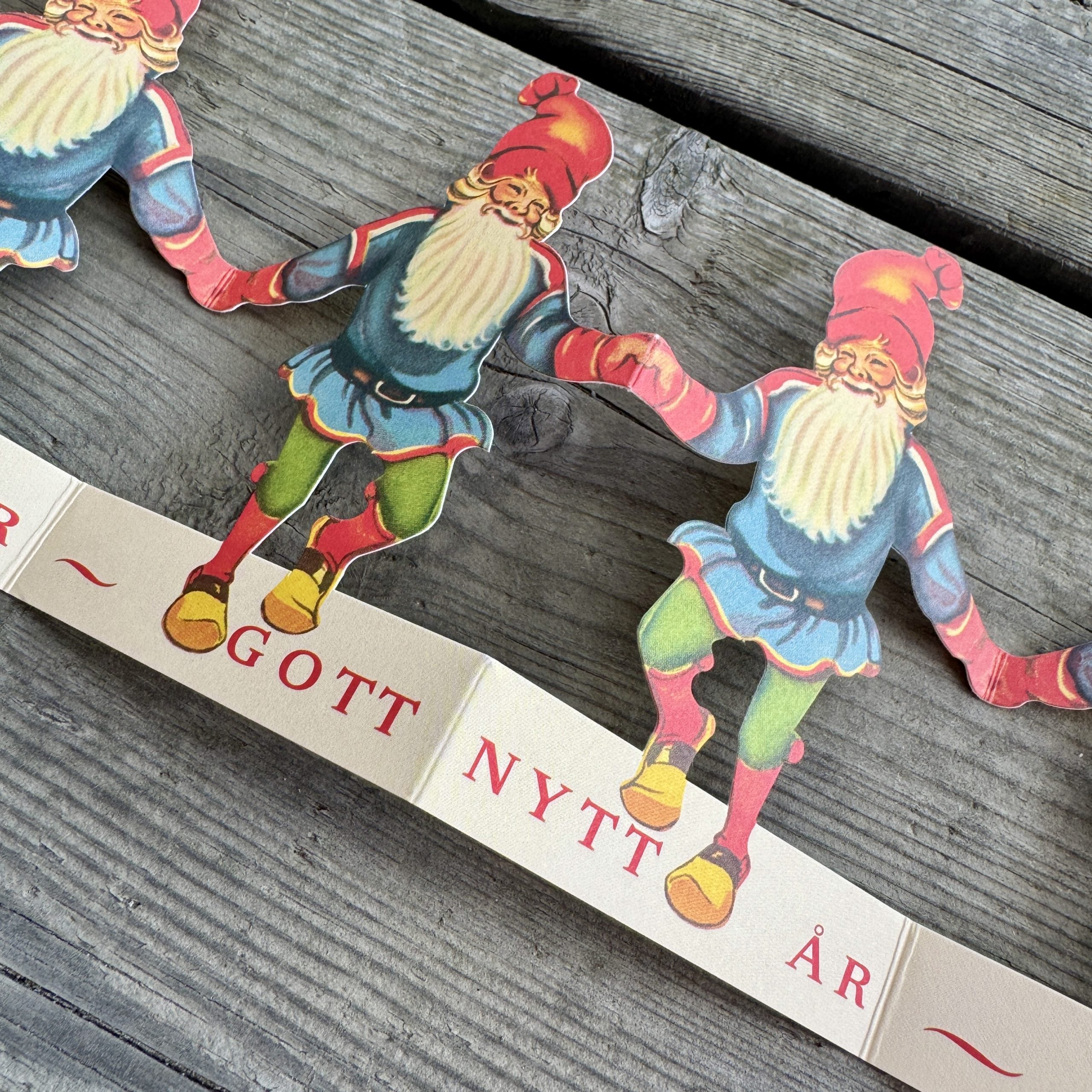 Papierlinie Weihnachtsmann Frohe Weihnachten