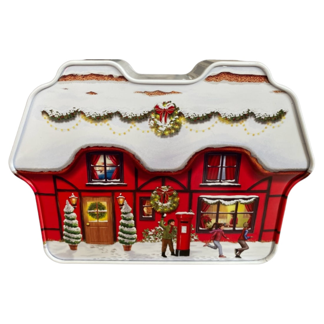 Blechdose für Weihnachtssüßigkeiten - Süßwarenladen