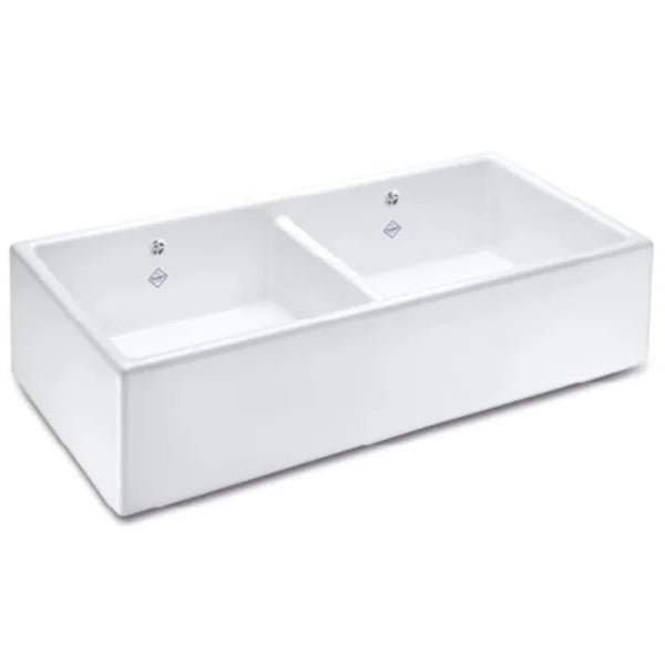 Shaws Classic Shaker 900 porcelæn dobbelt vask