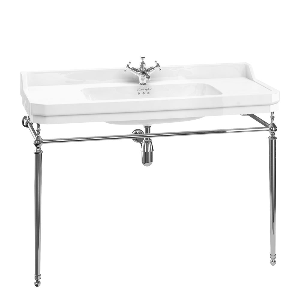 Burlington Edwardian handfat 120 cm med kromad ställning