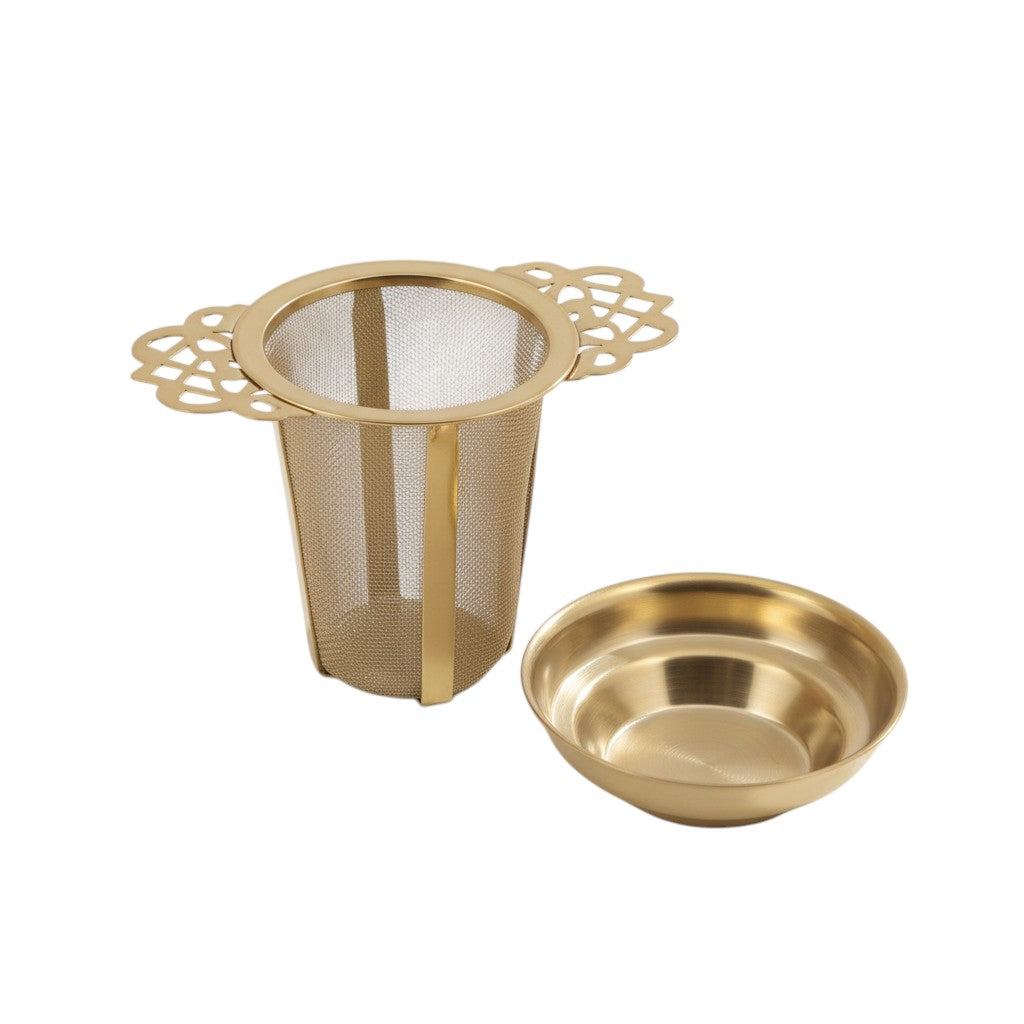 Tesil Nätmönster Guld