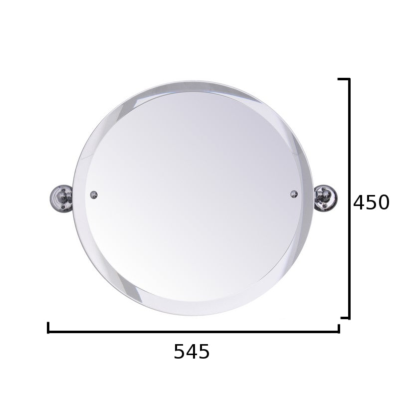 Haga rund spegel 45 cm mässing