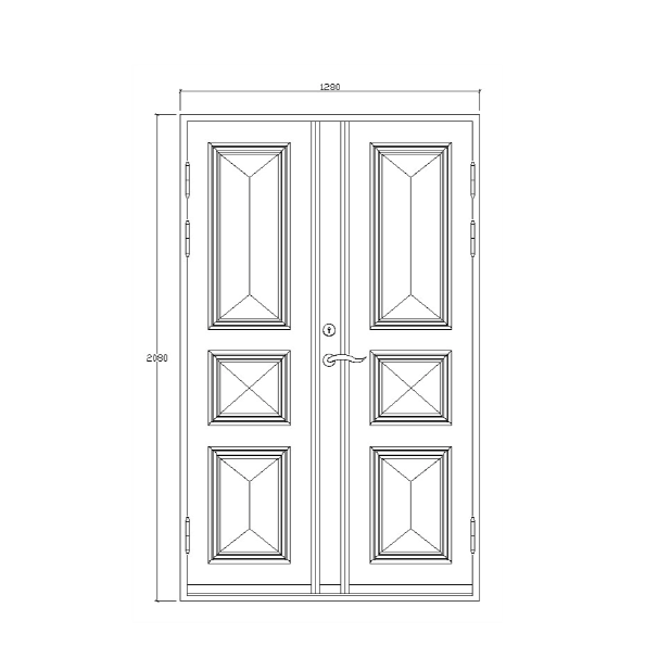 Brantevik pardörr vit 1280×2080 mm