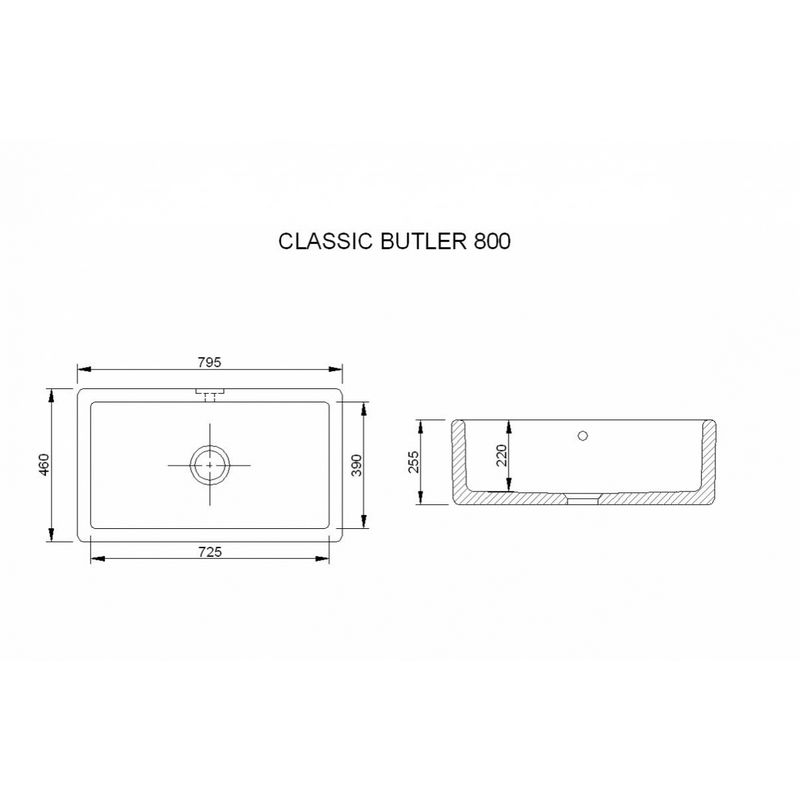 Diskho i porslin Shaws Classic Butler 800