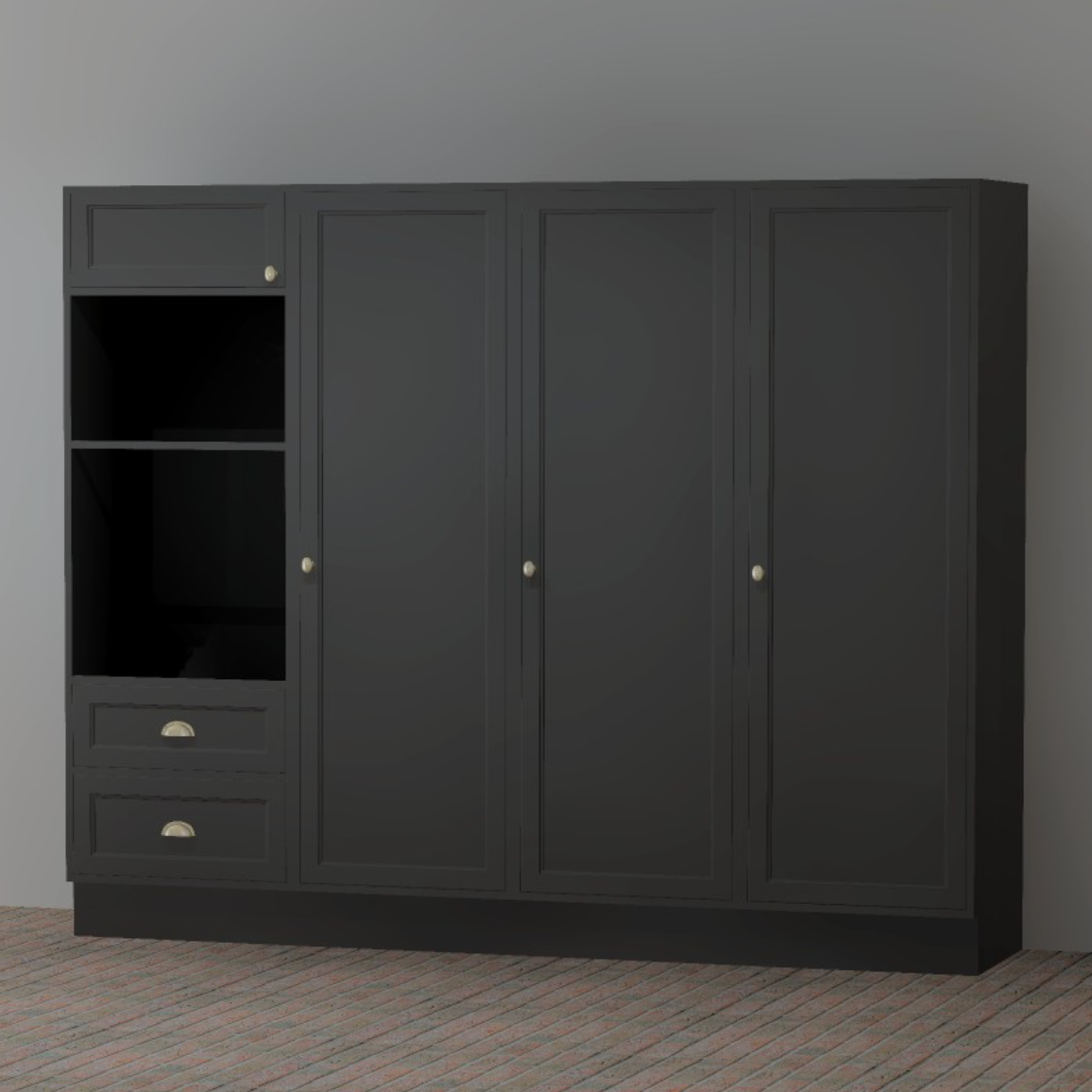 Högskåp till kök inkl. del för inbyggnadsugnar (fyndvara)