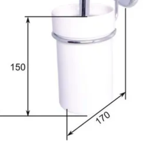 Porzellanbecher Haga Toilettenbürstenhalter