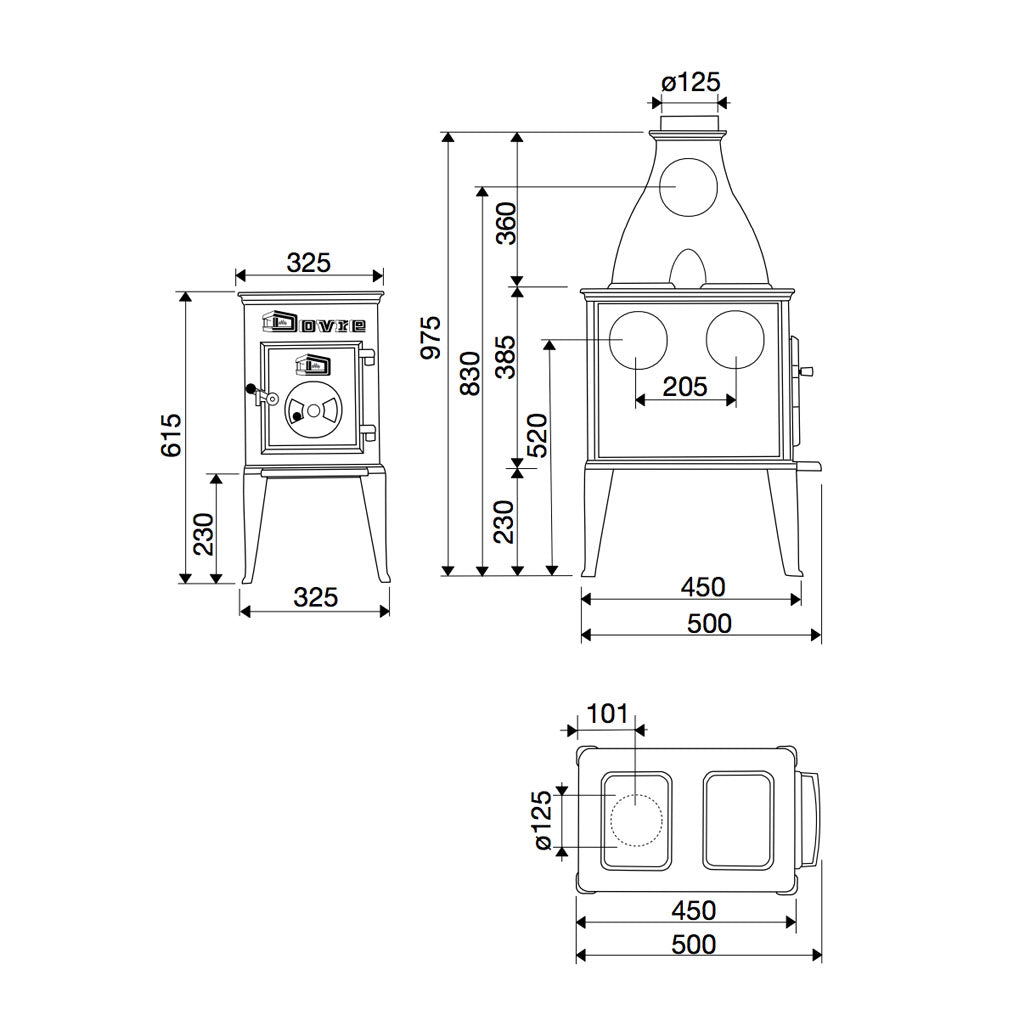 Kaminofen Dovre 100CB